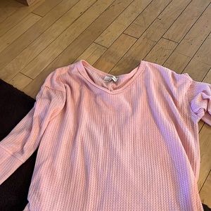 Pink thermal loose tunic